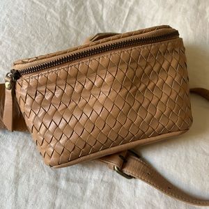Woven Leather Belt/Sling Bag